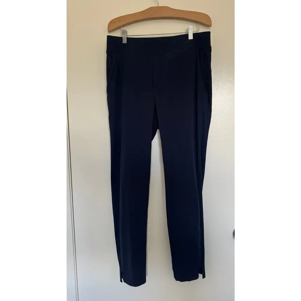 Athleta Brooklyn Mid-Rise Ankle Pant in Navy Size 12 Tall - Picture 3 of 5